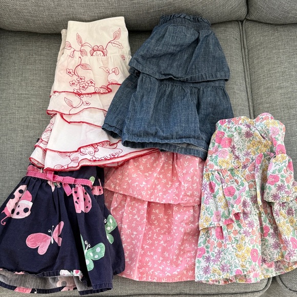 jumping beans Other - Bundle of skirts- Floral & Denim Kids Skorts